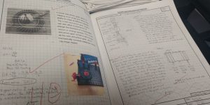 Samples from a student workbook